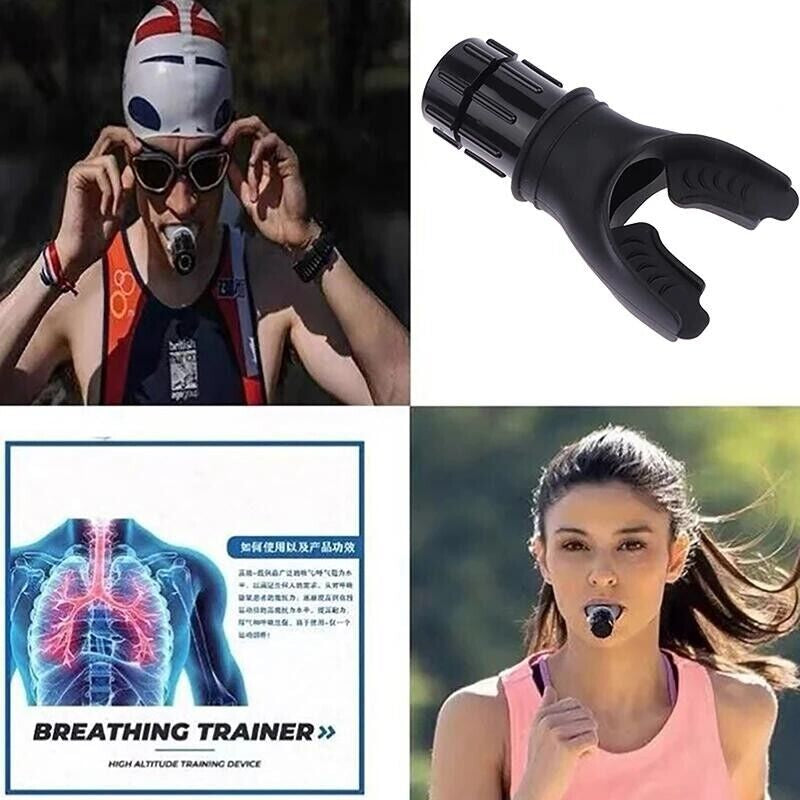 Breathing Trainer Lung Respirator Fitness Equipment Respiratory Exercise Tool UK